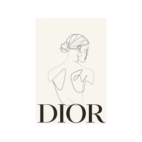 black and white dior poster|vintage Dior poster.